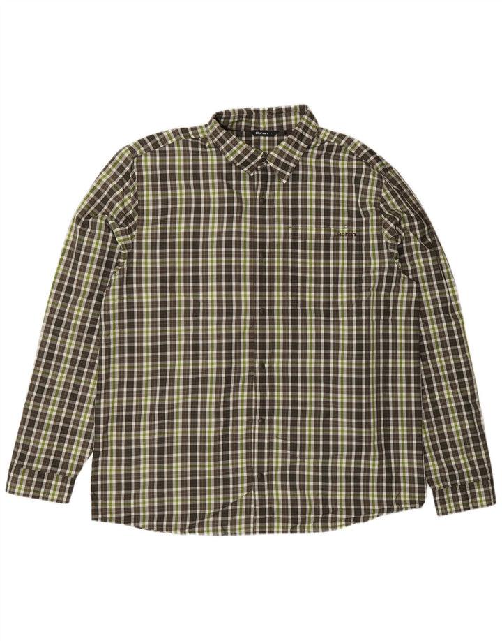 Rohan Chemise Homme Grand Carreau Vert Polyester