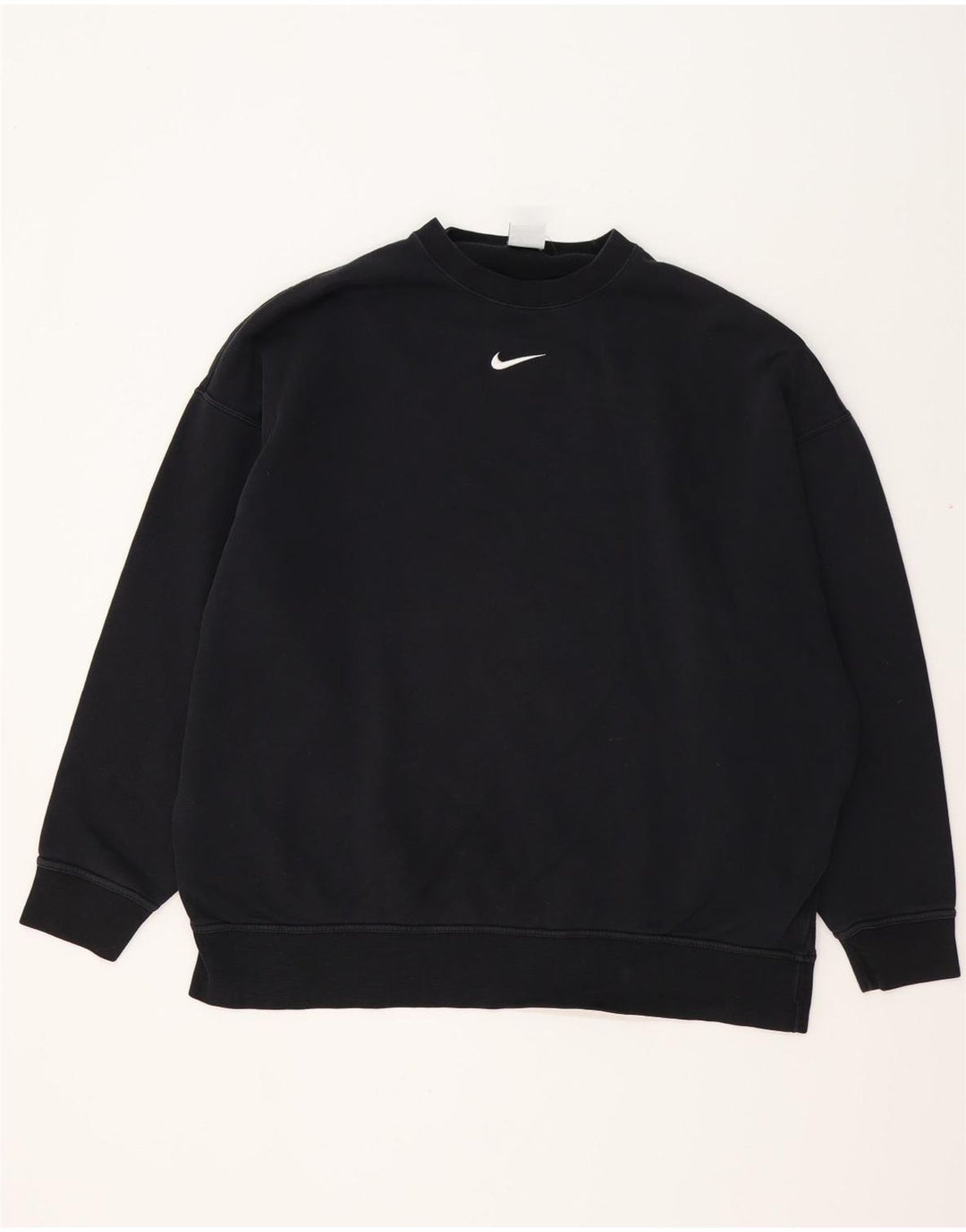 NIKE Sweat-shirt coupe ample pour homme, petit, en coton noir