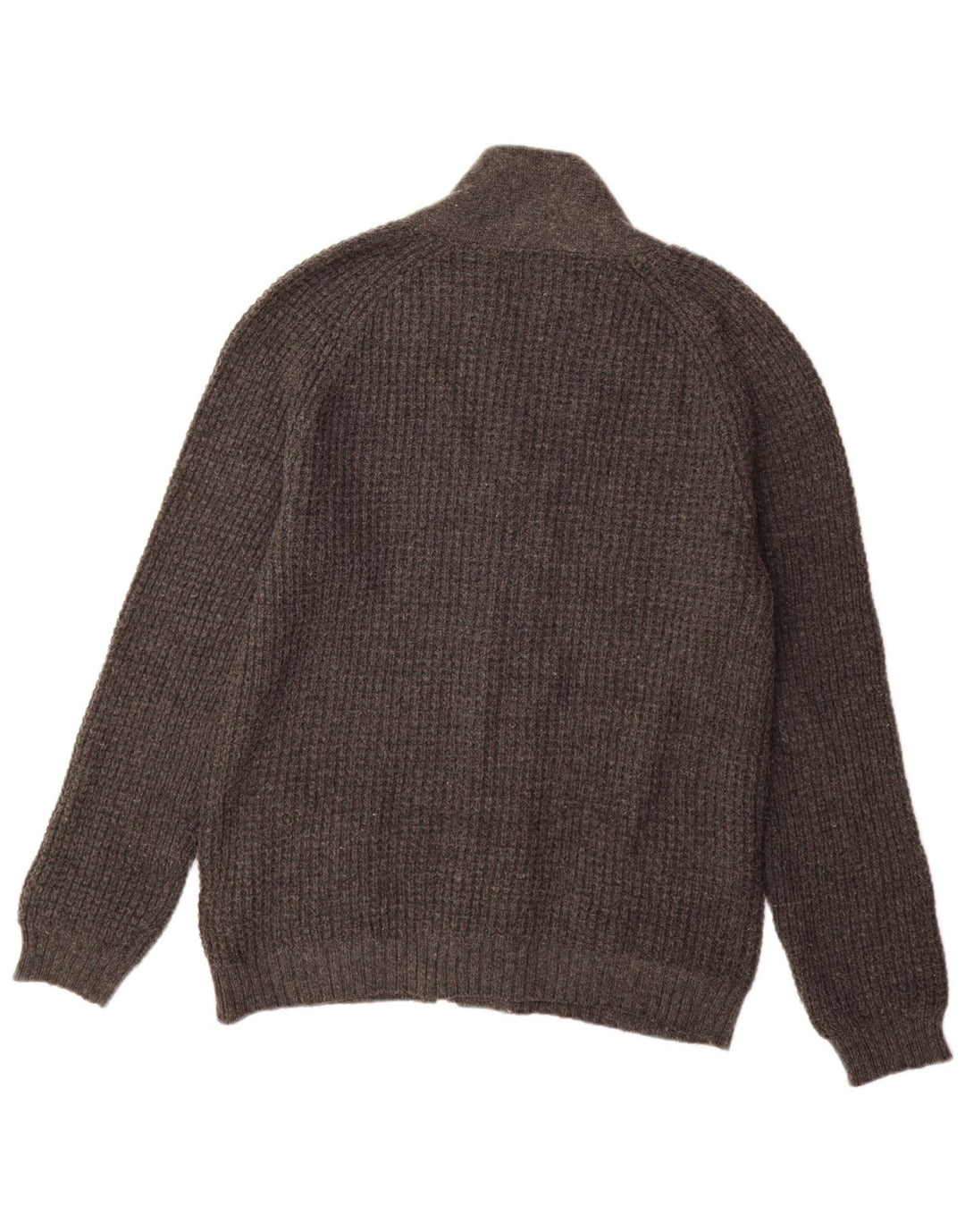 Marks & Spencer Pull Cardigan Coupe Slim Autograph Homme Laine Gris Moyen