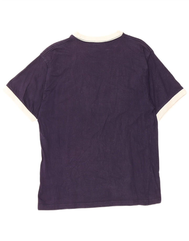 FILA T-Shirt Graphique Homme Bleu Marine Moyen Coton