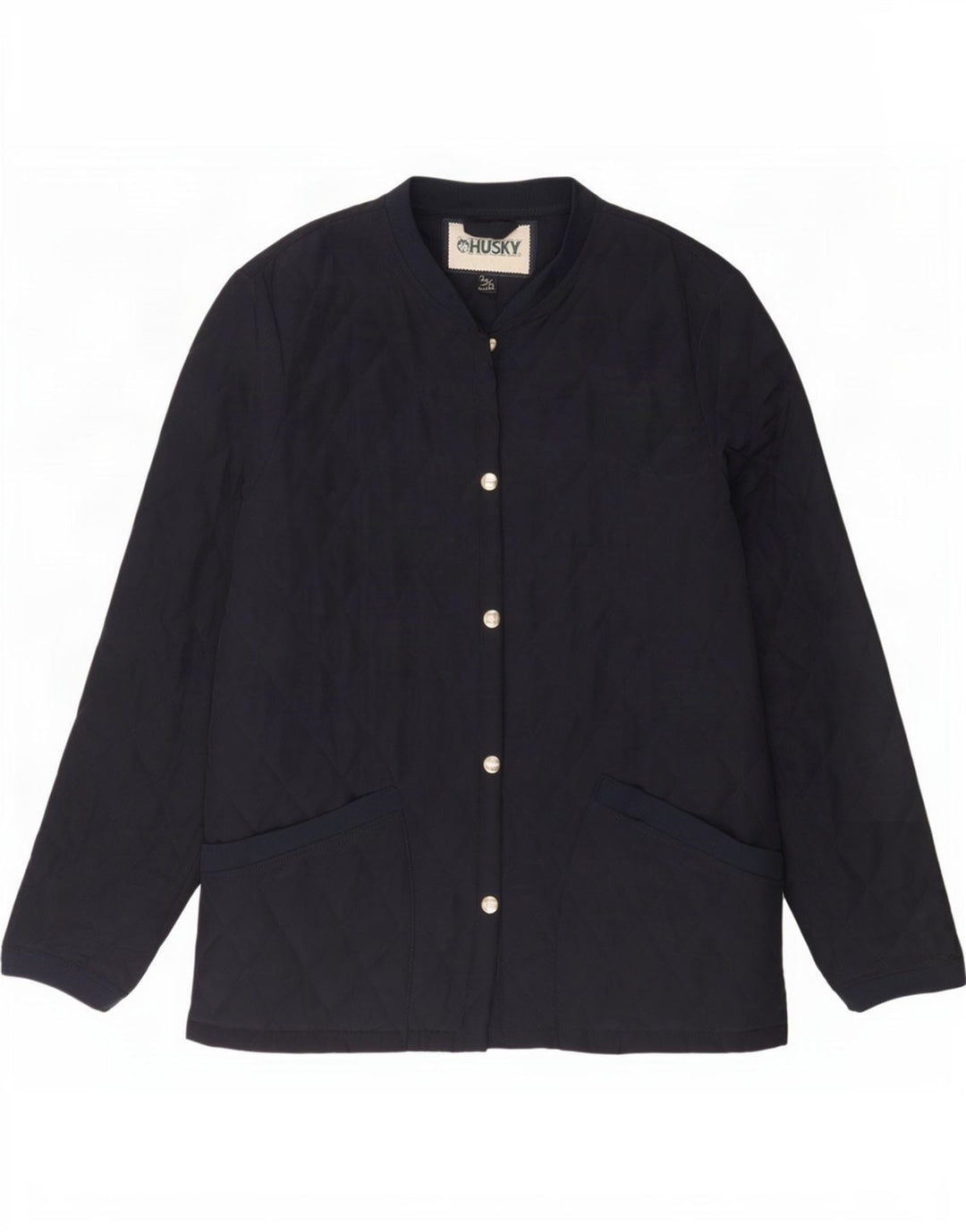 Veste matelassée Husky pour femme UK 12 Polyester bleu marine moyen