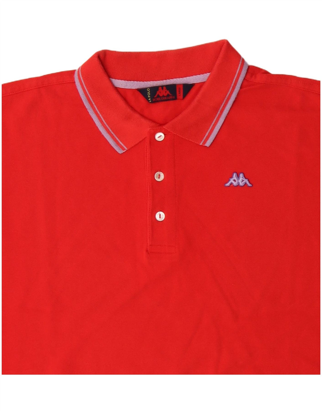 KAPPA Polo Homme Grand Rouge Coton