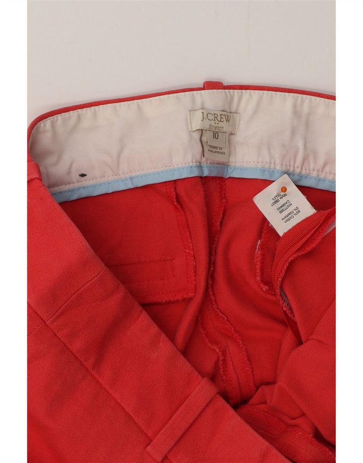 J. CREW Pantalon court slim pour femme US 10 Large W32 L25 Rouge