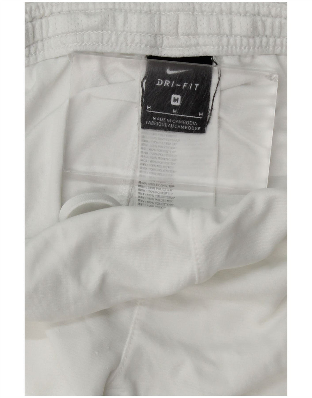 Nike Short de sport Dri Fit pour homme en polyester blanc moyen