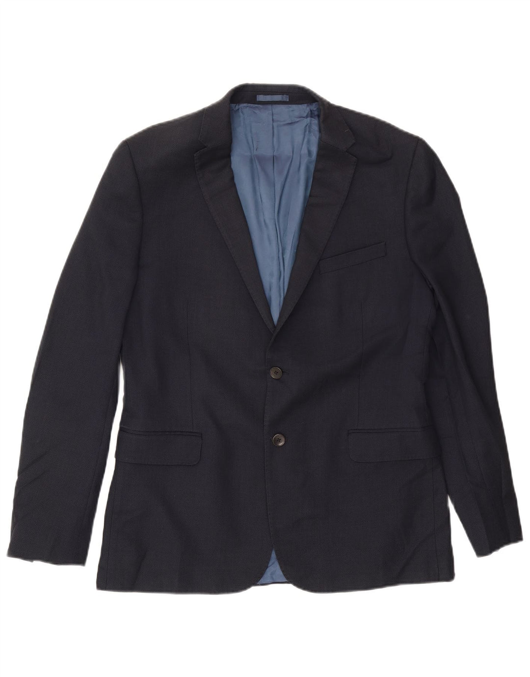John Lewis Veste blazer coupe slim à 2 boutons pour homme UK 42 XL en laine bleu marine