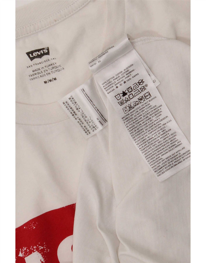 Levi's Tee-Shirt Graphique Homme Blanc Moyen Coton