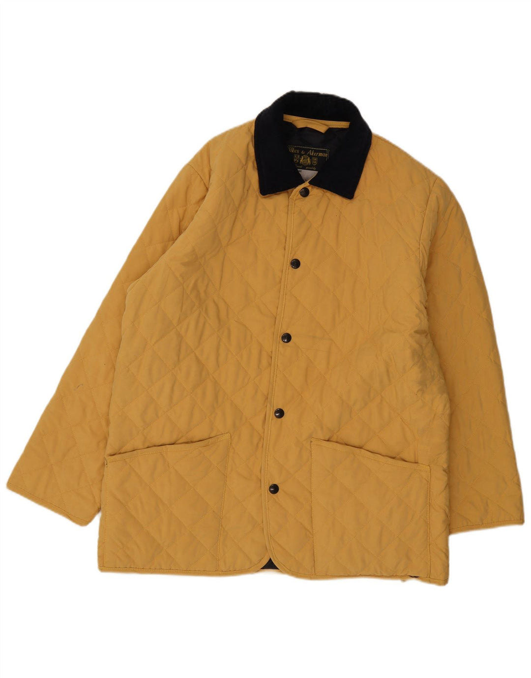 Wilkes&Akerman Veste matelassée pour homme UK 38 Jaune moyen Polyester