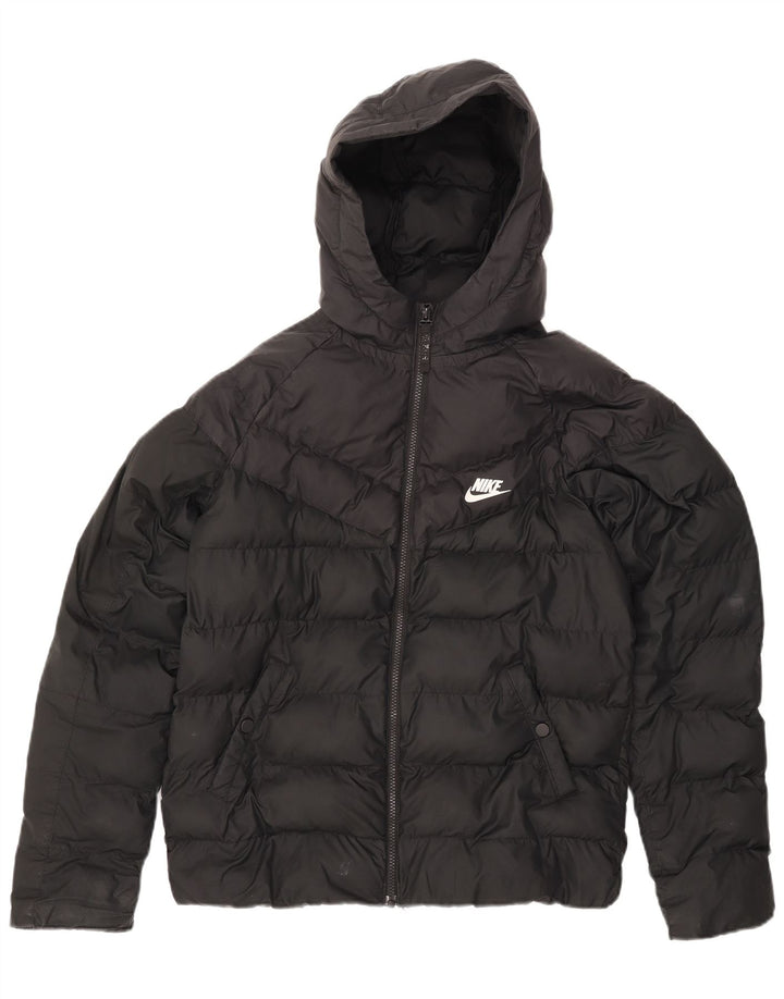 Nike Veste matelassée à capuche pour garçon 13-14 ans XL Noir Polyester