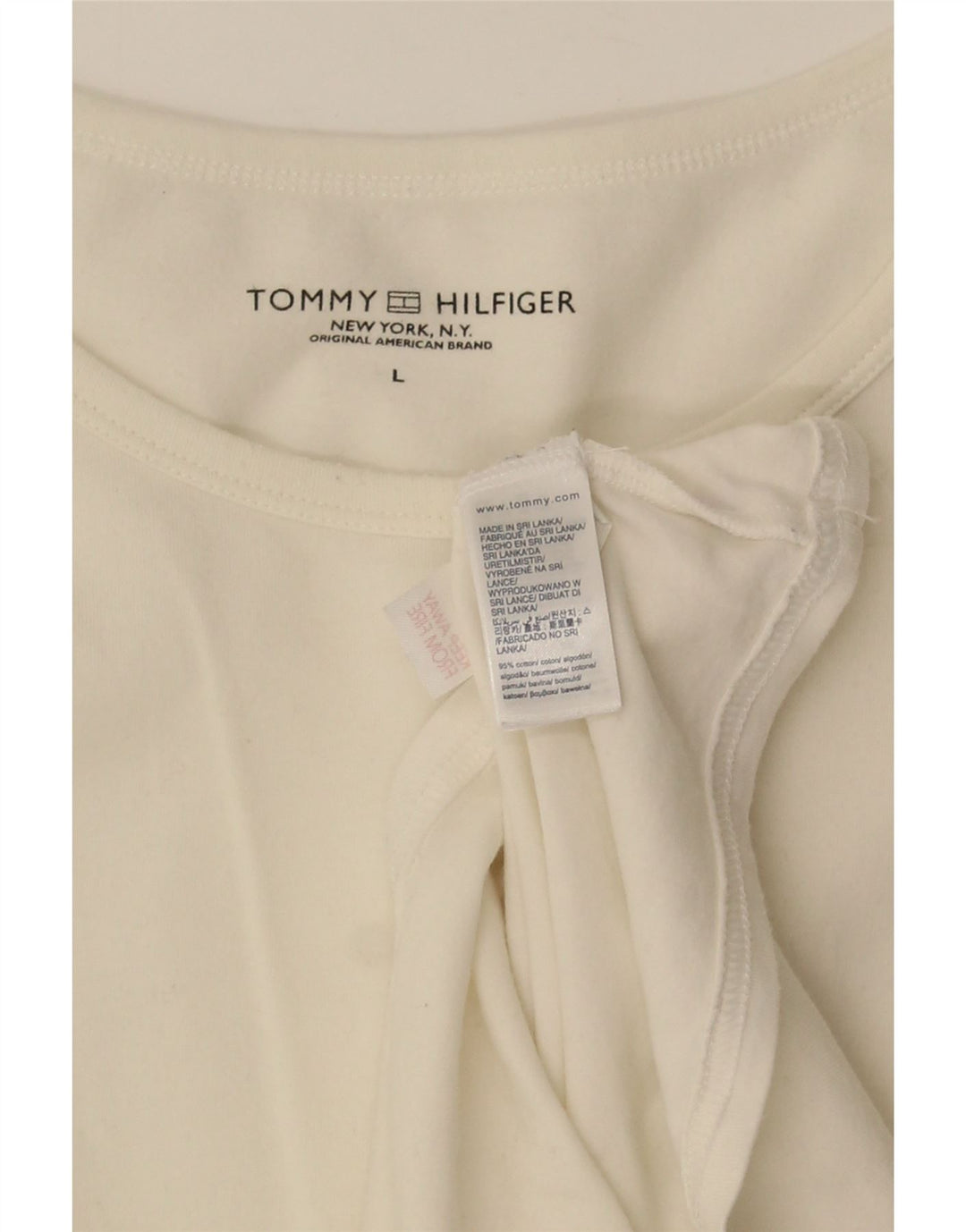 Tommy Hilfiger T-Shirt Homme Grand Blanc Coton