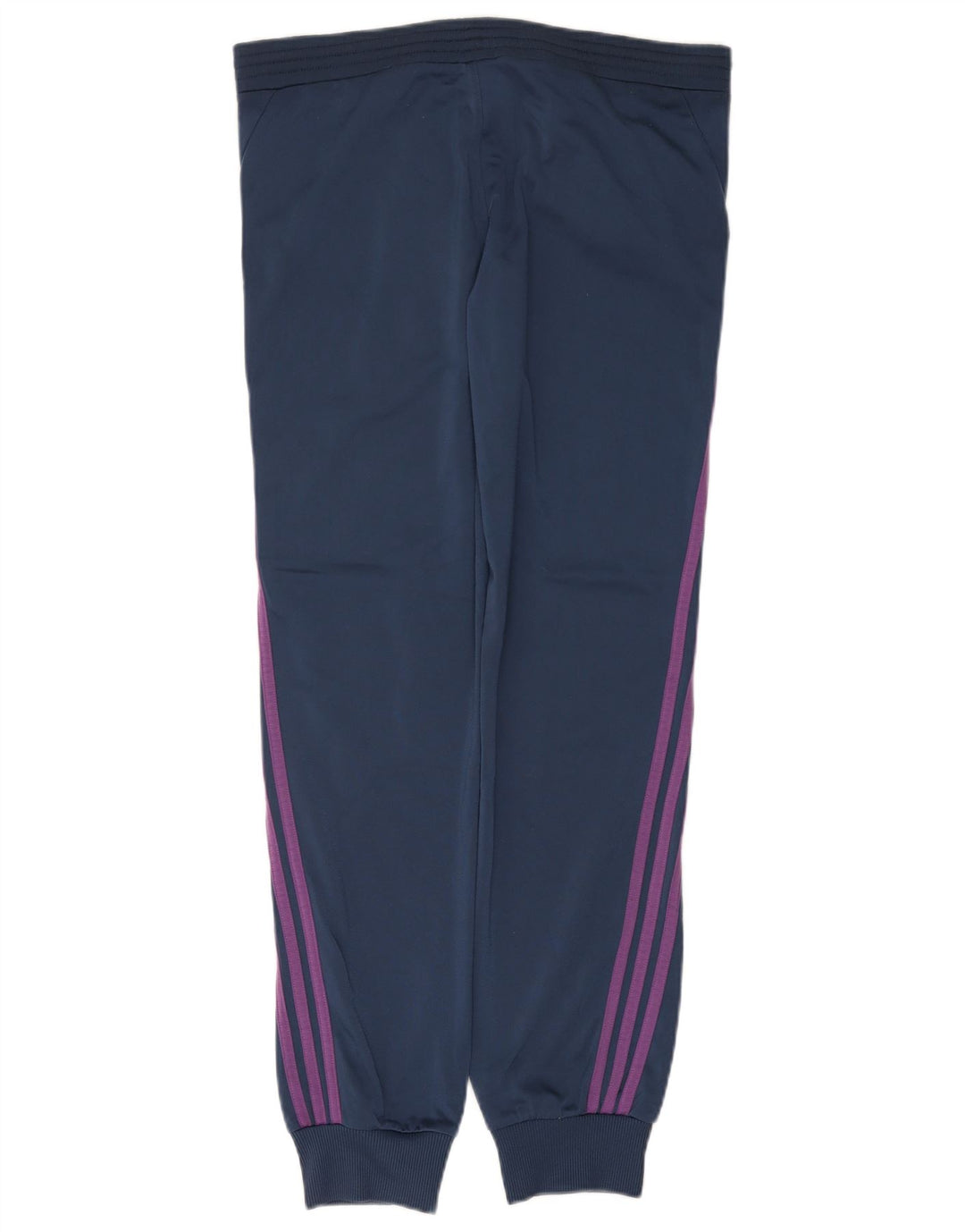 ADIDAS Pantalon de survêtement pour femme Joggers UK 10 Small Bleu marine Polyester