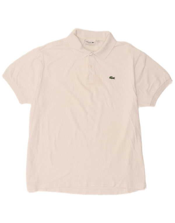 Lacoste Polo coupe classique pour homme Taille 8 3XL Coton blanc
