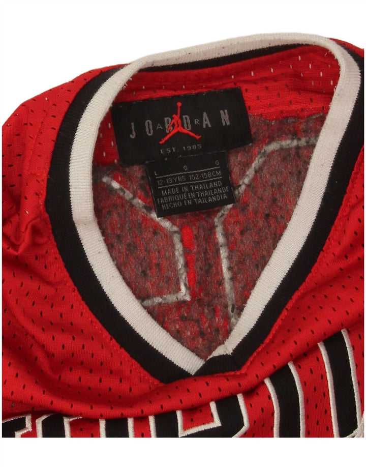 Jordan T-shirt graphique pour garçon 12-13 ans Grand Rouge