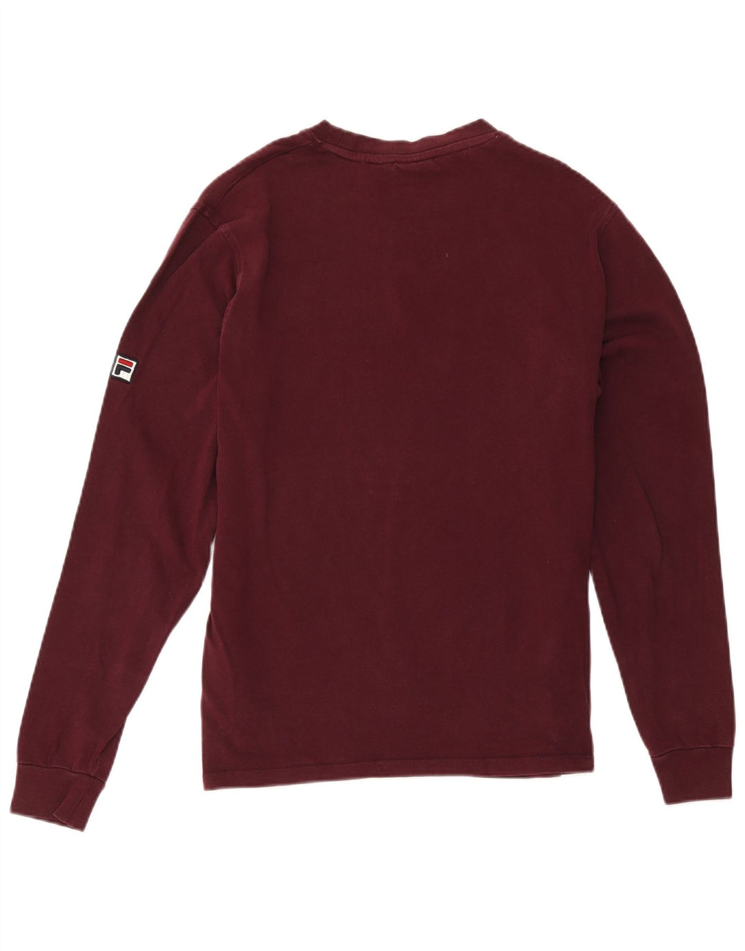 Fila Haut à manches longues pour hommes Petit coton bordeaux