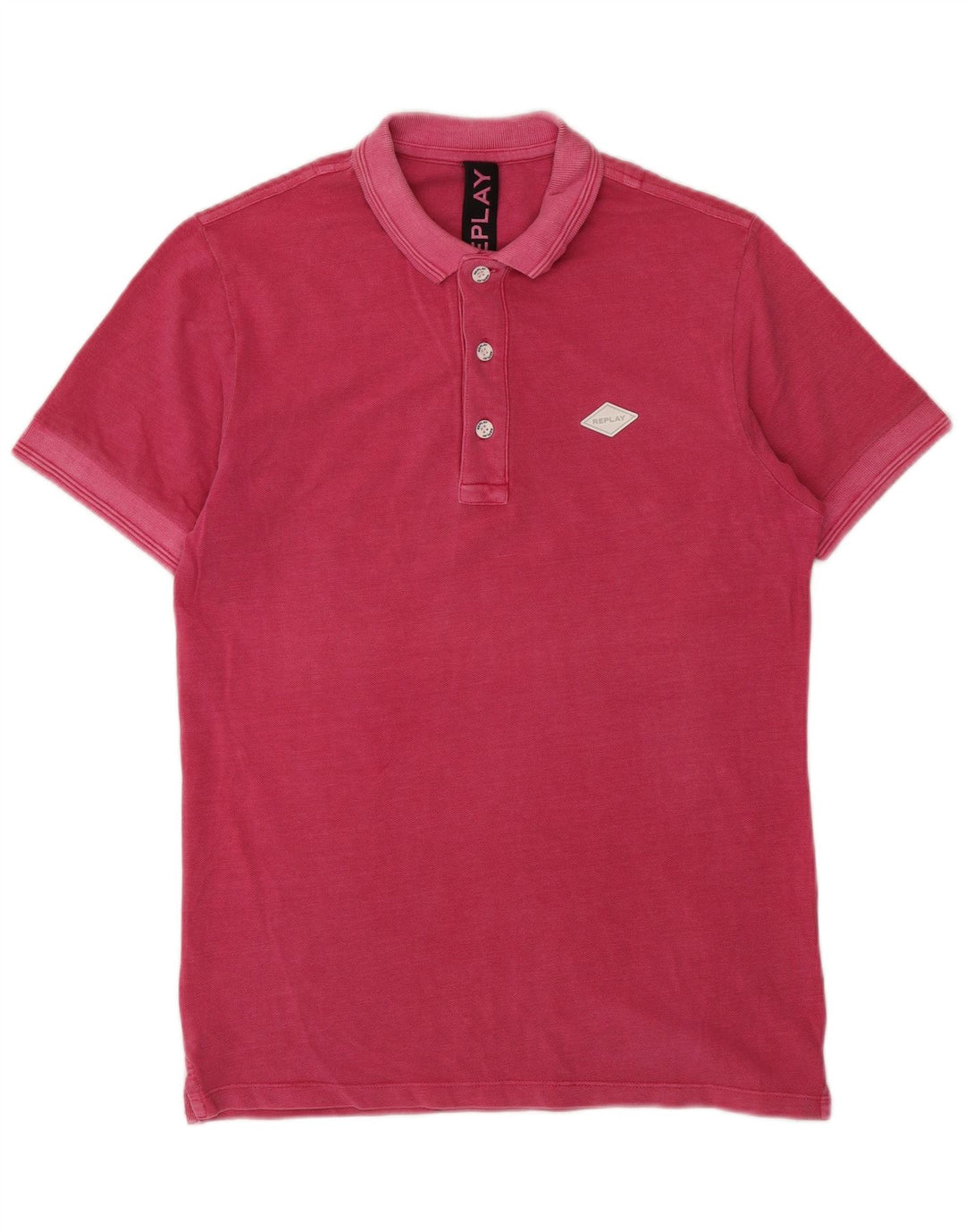 REPLAY Polo Homme Petit Rose Coton