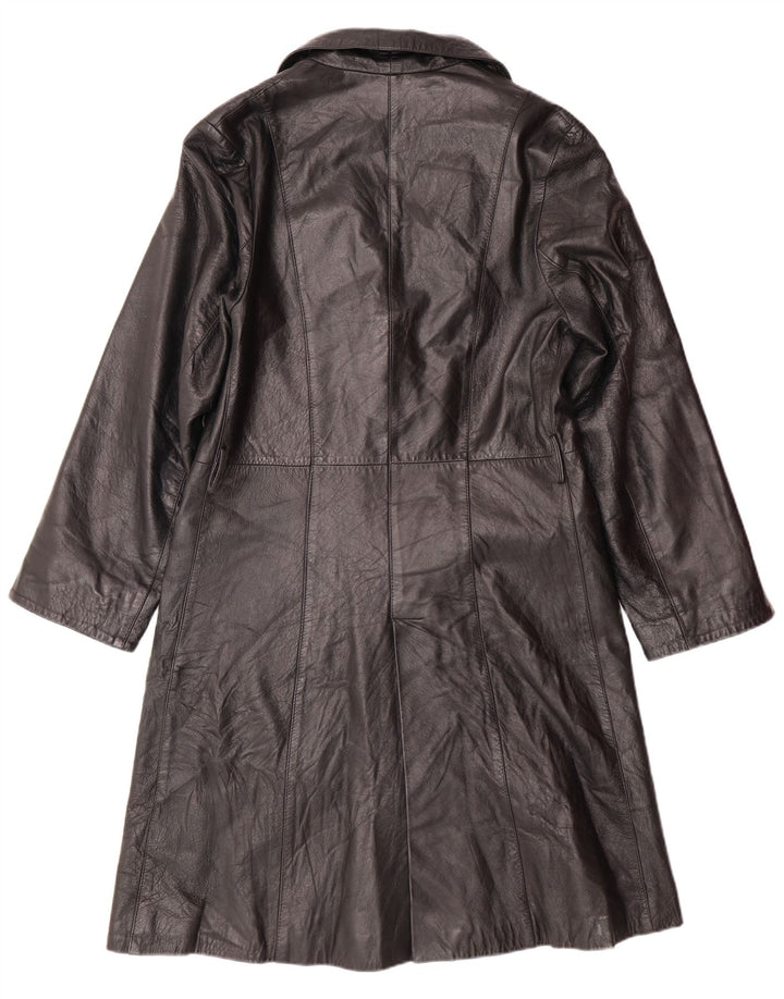 NOUVELLE COLLECTION Manteau en Cuir Femme IT 44 Cuir Noir Moyen