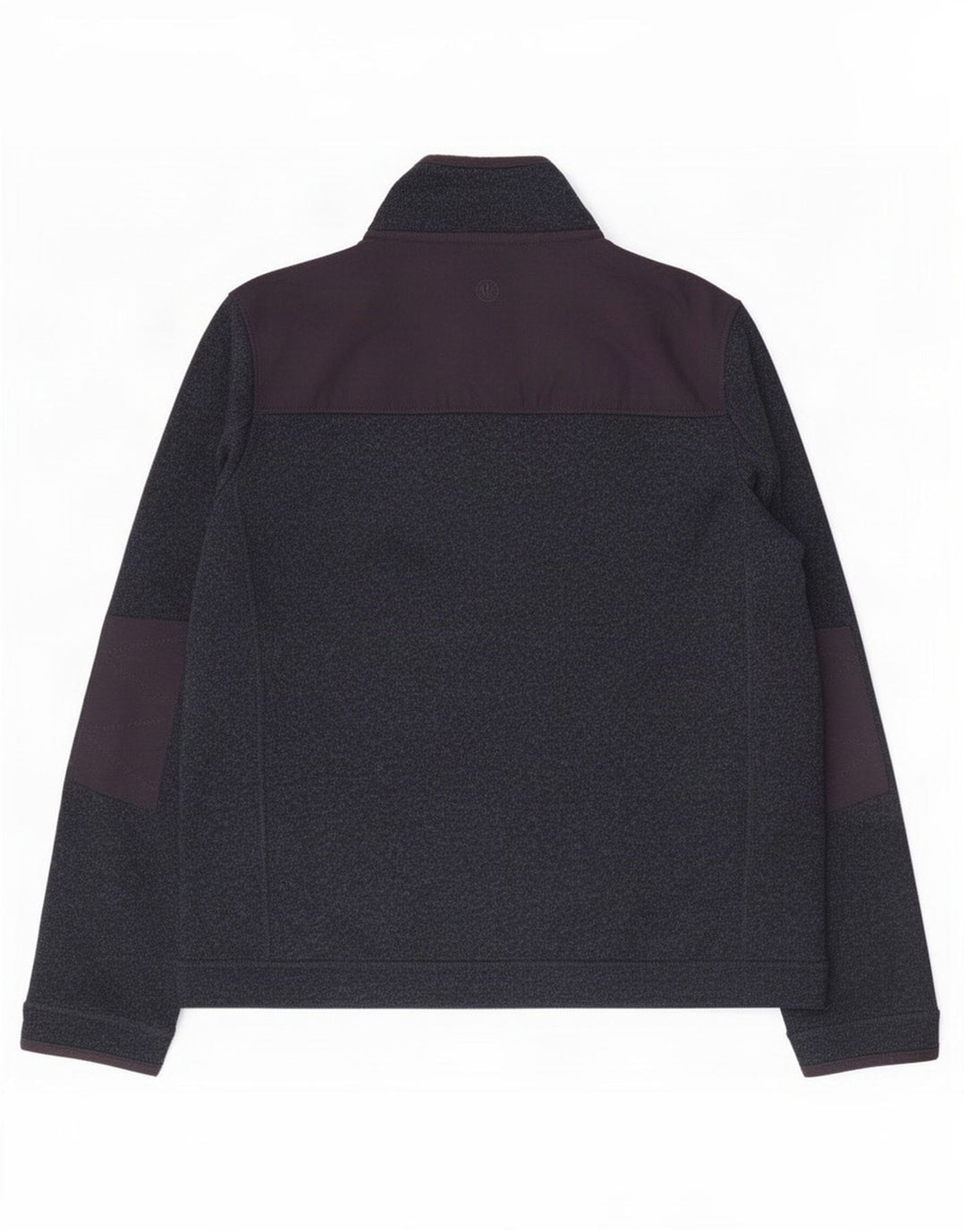Fat Face Sweat-shirt à col zippé pour homme en polyester moucheté bleu marine Taille L