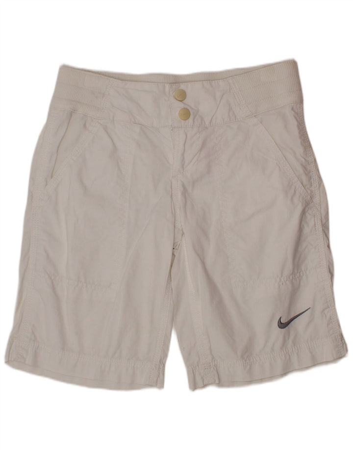 NIKE Short Chino Garçon 8-9 Ans Petit W26 Coton Blanc