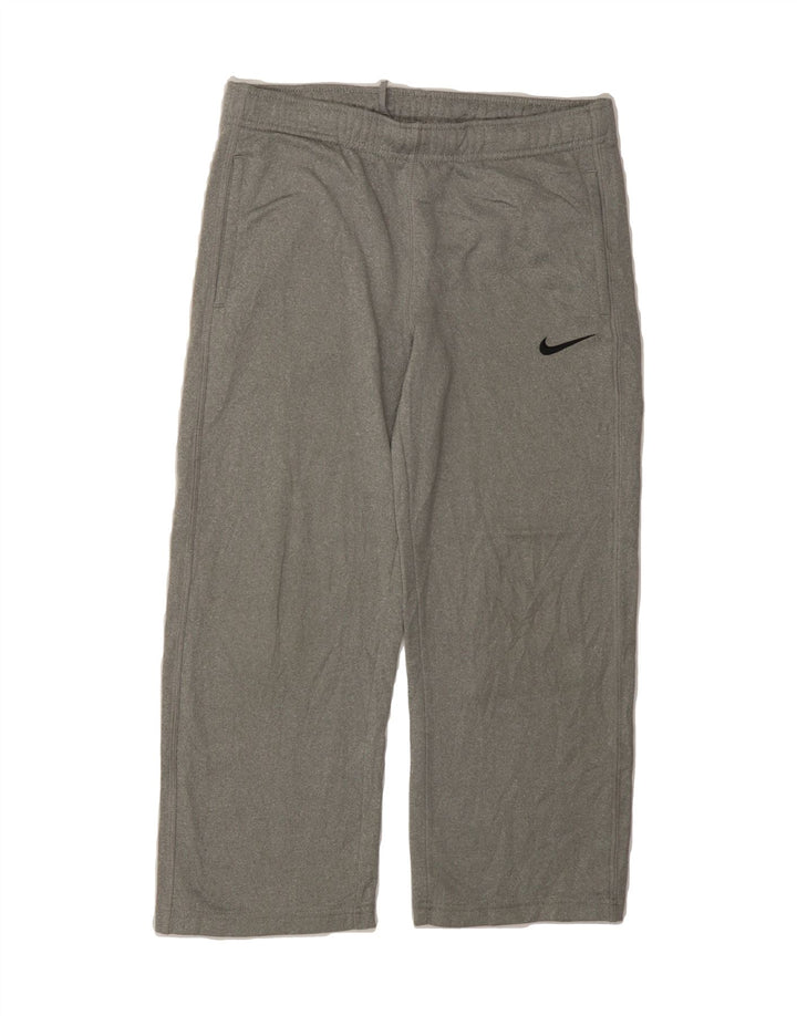 NIKE Womens Capri Tracksuit Trousers UK 10 Small  Grey Polyester Vintage Nike and Second-Hand Nike from Messina Hembry 