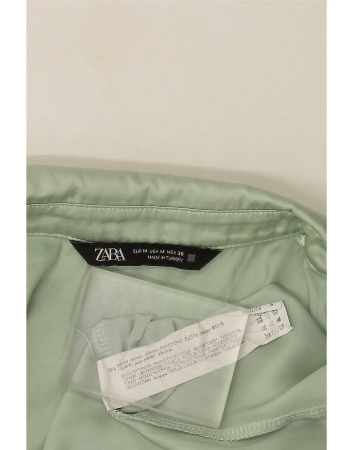 Chemisier surdimensionné pour femme Zara UK 44 en polyester vert moyen