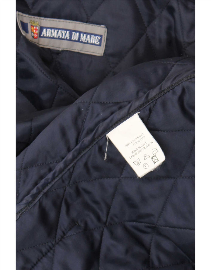 Armata Di Mare Veste matelassée pour homme UK 40 Large Bleu Marine Polyester