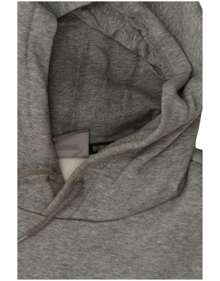 Puma Pull à Capuche Graphique Homme Gris Moyen Moucheté Coton