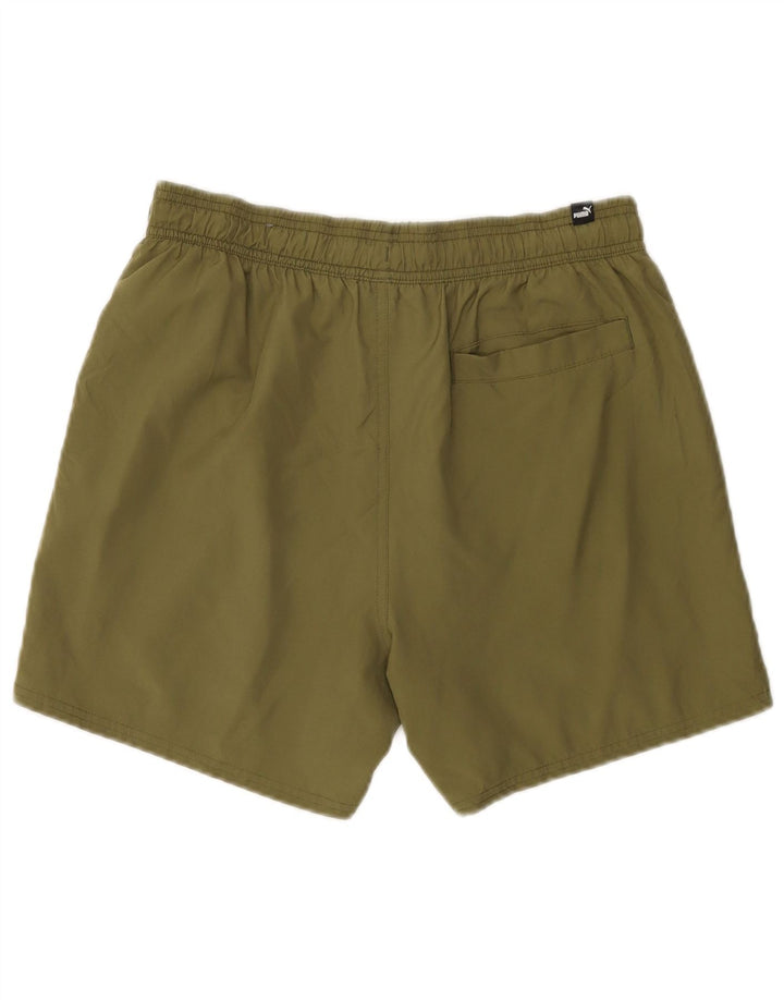 Puma Short Graphic Sport Homme Kaki Moyen Polyester