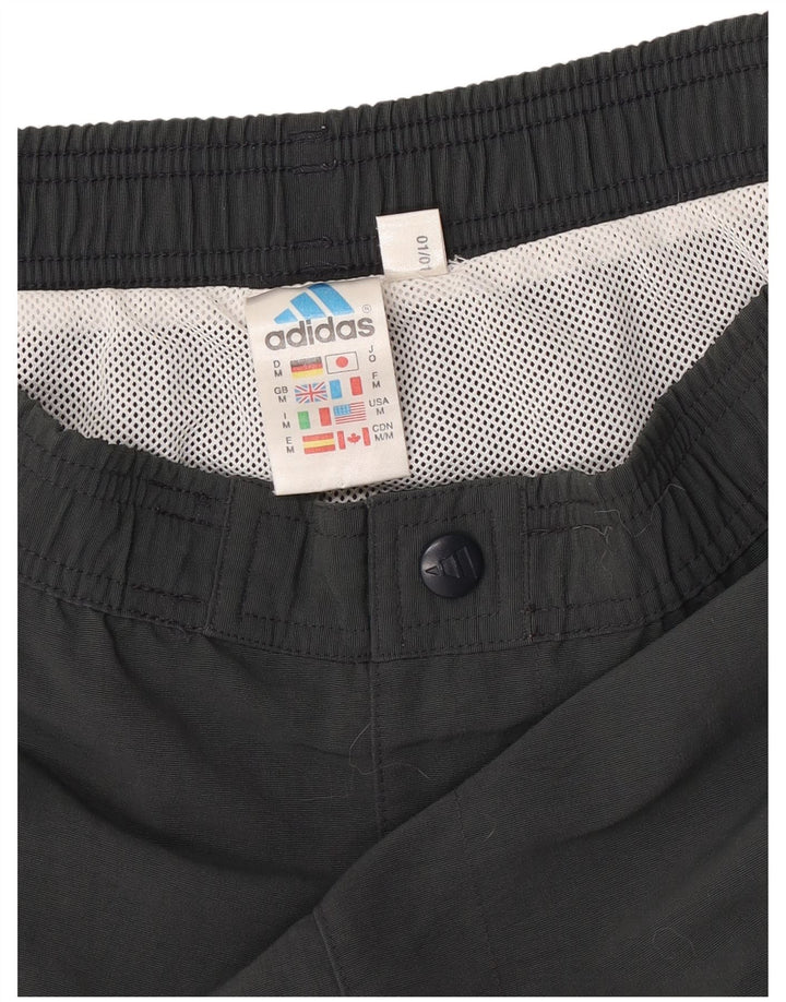 Adidas Short de bain pour homme en polyester color block gris moyen