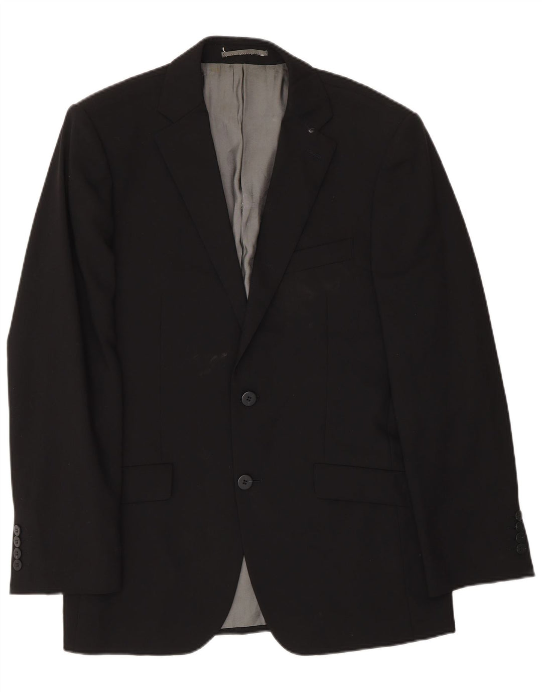Pierre Cardin Veste Blazer 2 Boutons Homme UK 38 Laine Noir Moyen