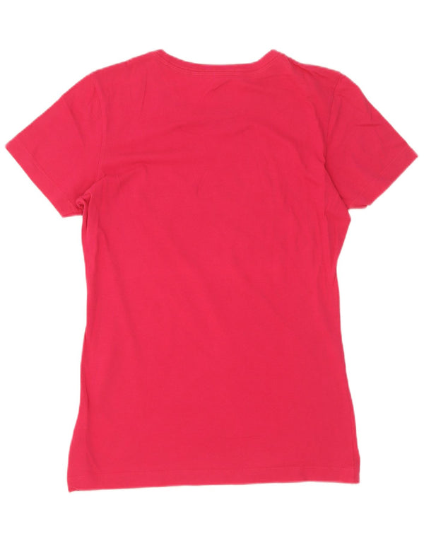 Nike T-shirt coupe slim pour femme en coton rose moyen UK 12