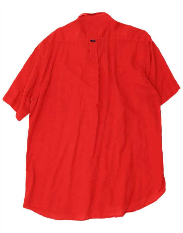 Kappa Chemise à manches courtes pour homme 2XL Rouge Coton