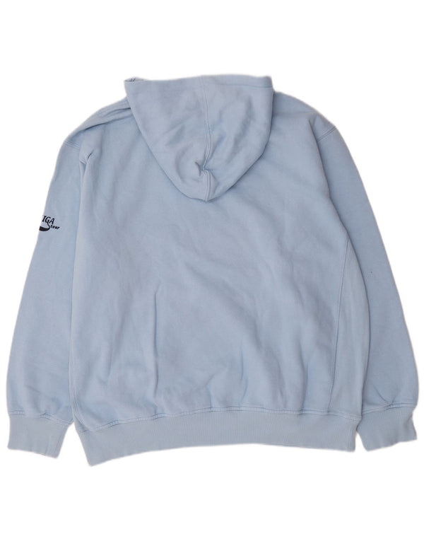 Puma Pull à capuche graphique XL homme bleu coton