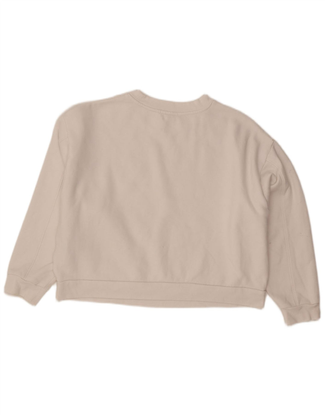 Levi's Sweat-shirt oversize Crop Graphic pour femme UK 14 Large Blanc