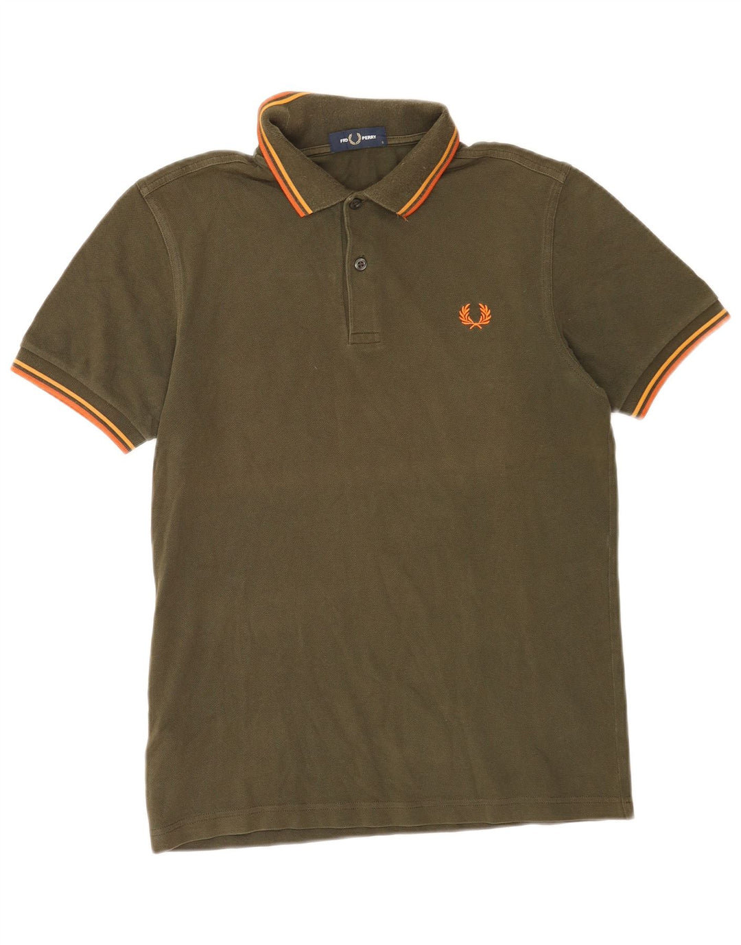 Fred Perry Polo Homme Petit Kaki Coton