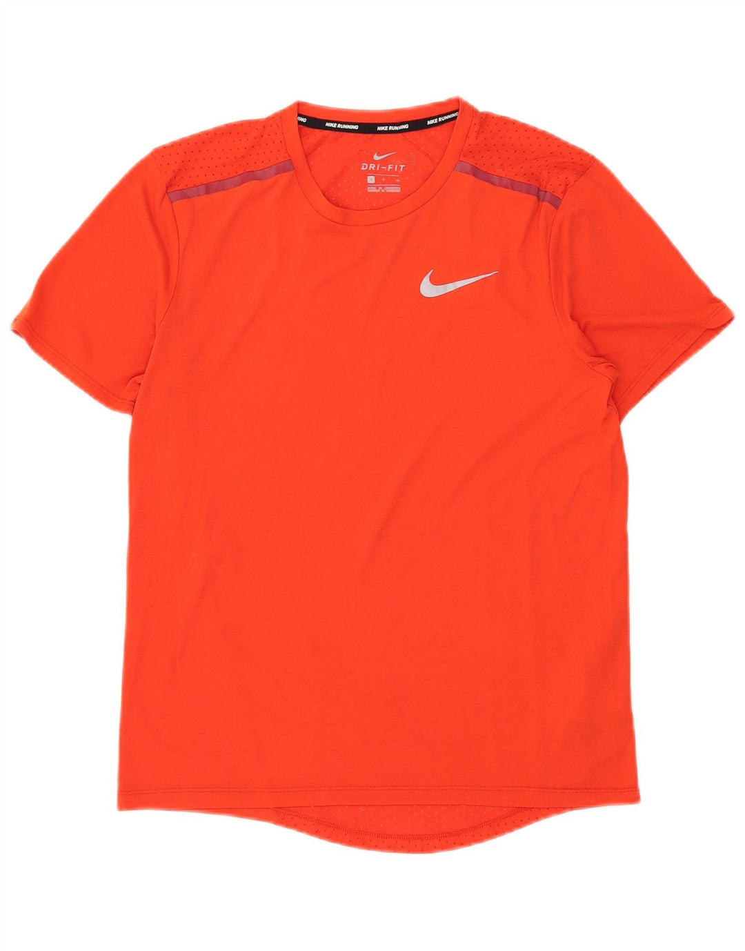 Nike Hommes Dri Fit T-Shirt Haut Petit Rouge Polyester