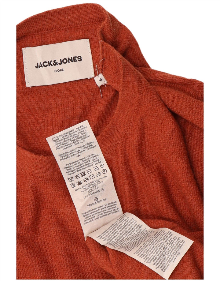 Jack & Jones Haut à manches longues pour homme en coton orange Small