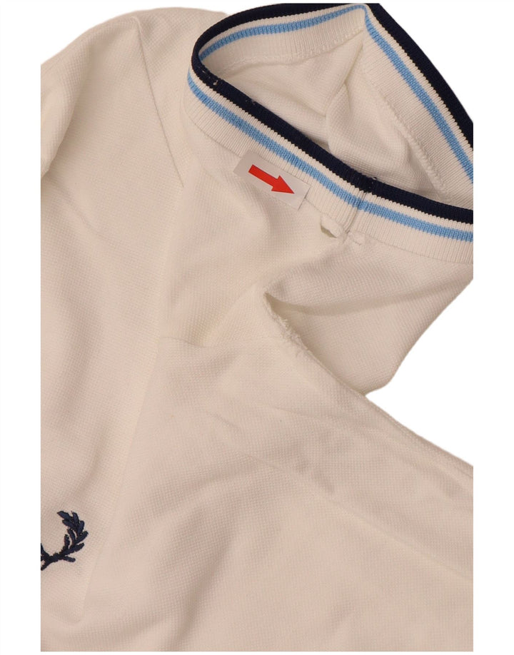 FRED PERRY Polo Homme Blanc Moyen Coton