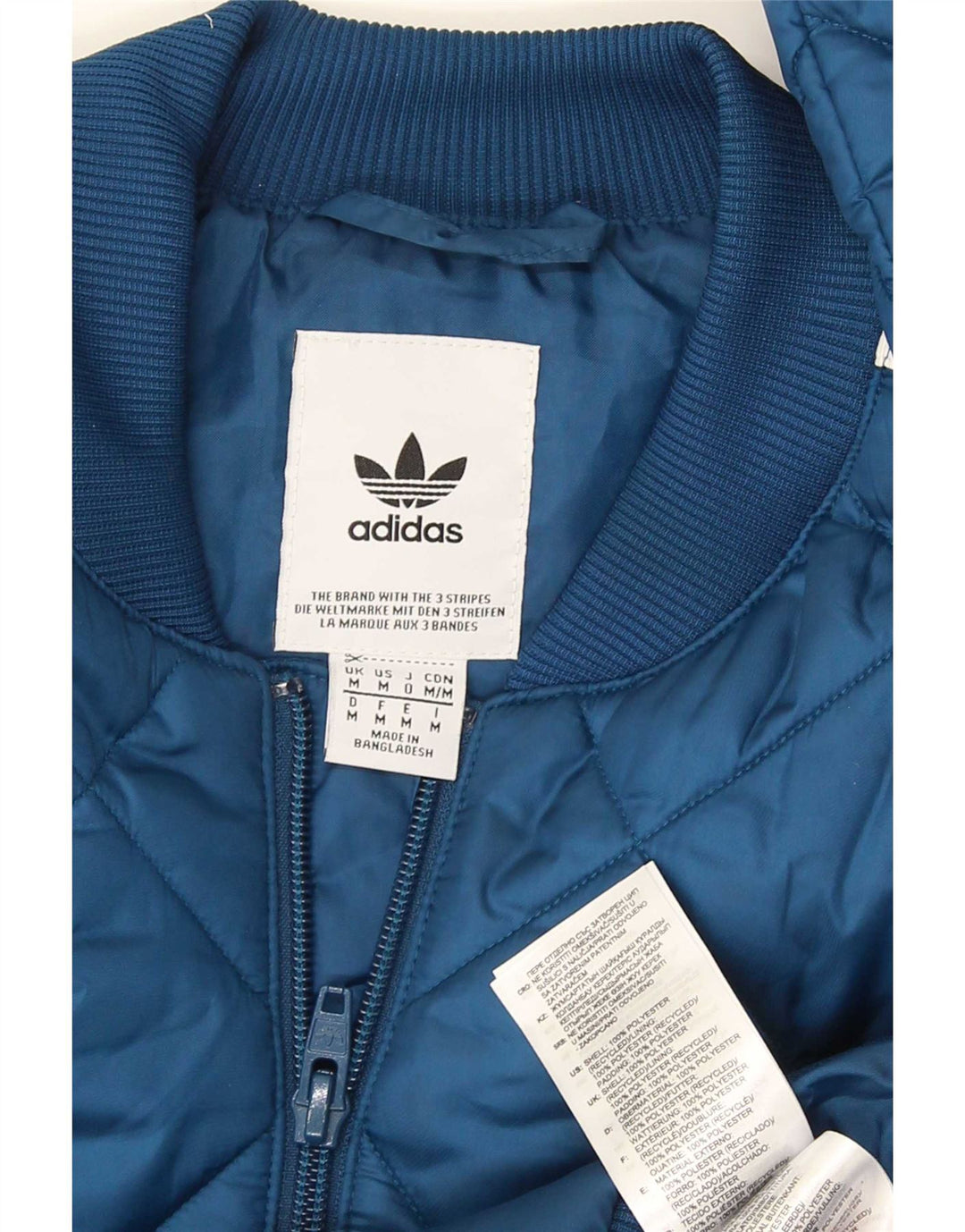 Adidas Veste matelassée pour homme UK 38 Bleu moyen Polyester