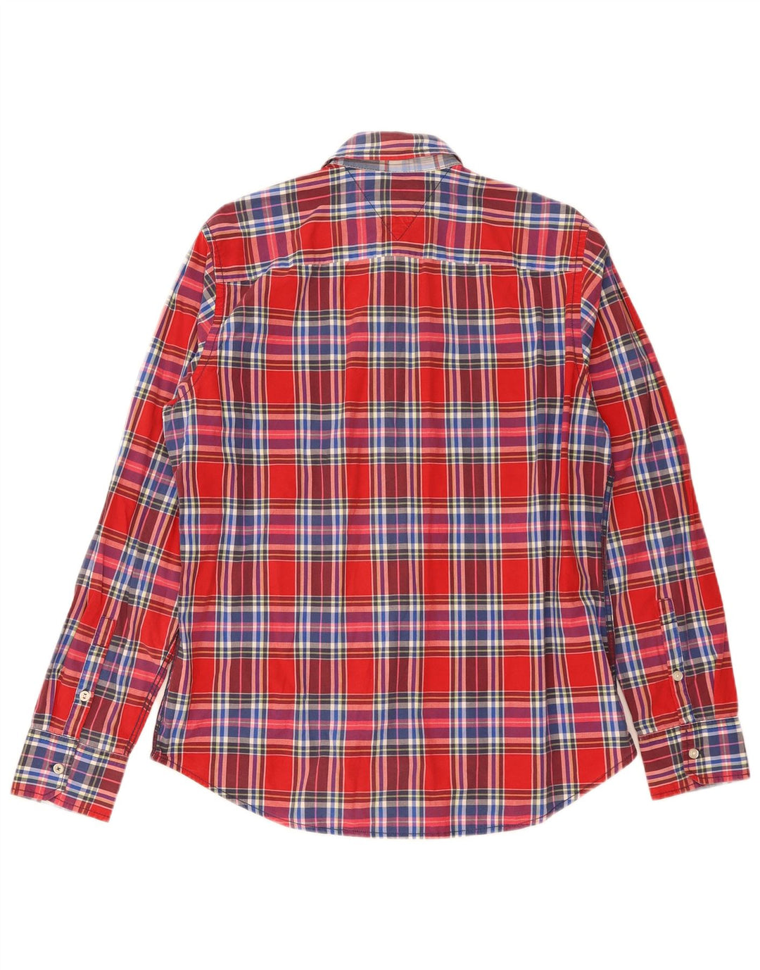 Tommy Hilfiger Chemise Homme XL Rouge Plaid Coton