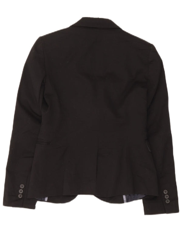 Zara Veste blazer à 1 bouton pour femme UK 12 Noir moyen