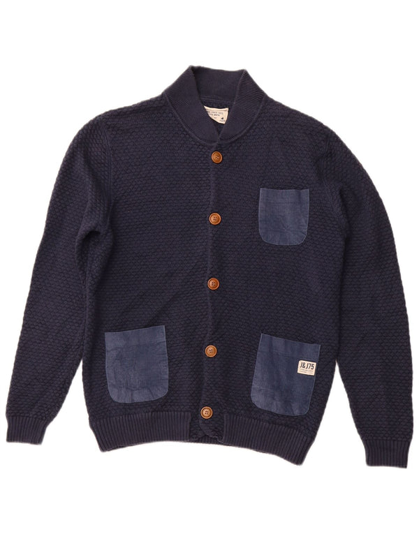 JACK & JONES Cardigan Homme Pull Large Bleu Marine Coton