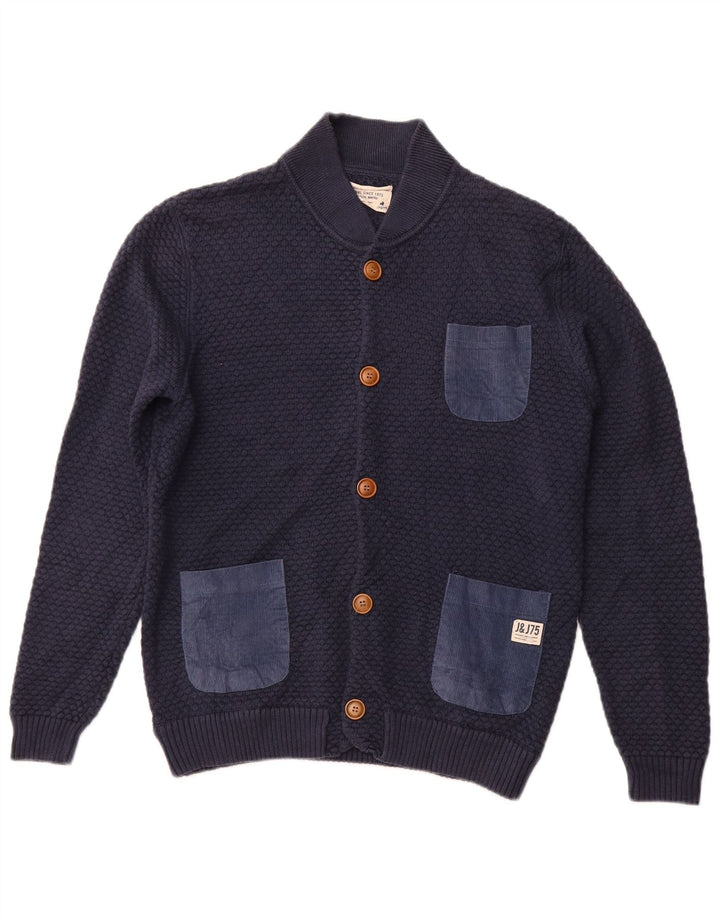JACK & JONES Cardigan Homme Pull Large Bleu Marine Coton