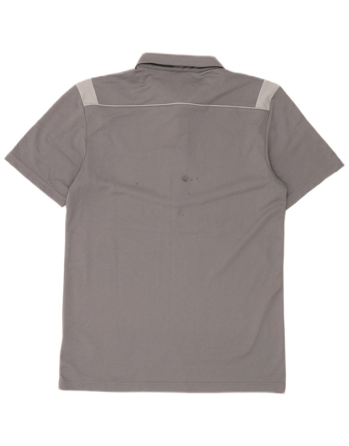 Adidas Homme Climalite Polo Petit Gris Colorblock Polyester