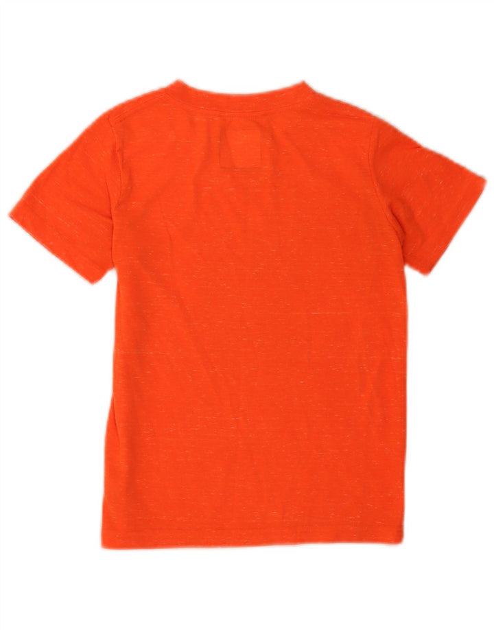 Hurley T-Shirt Garçon 6-7 Ans Large Orange Moucheté Polyester