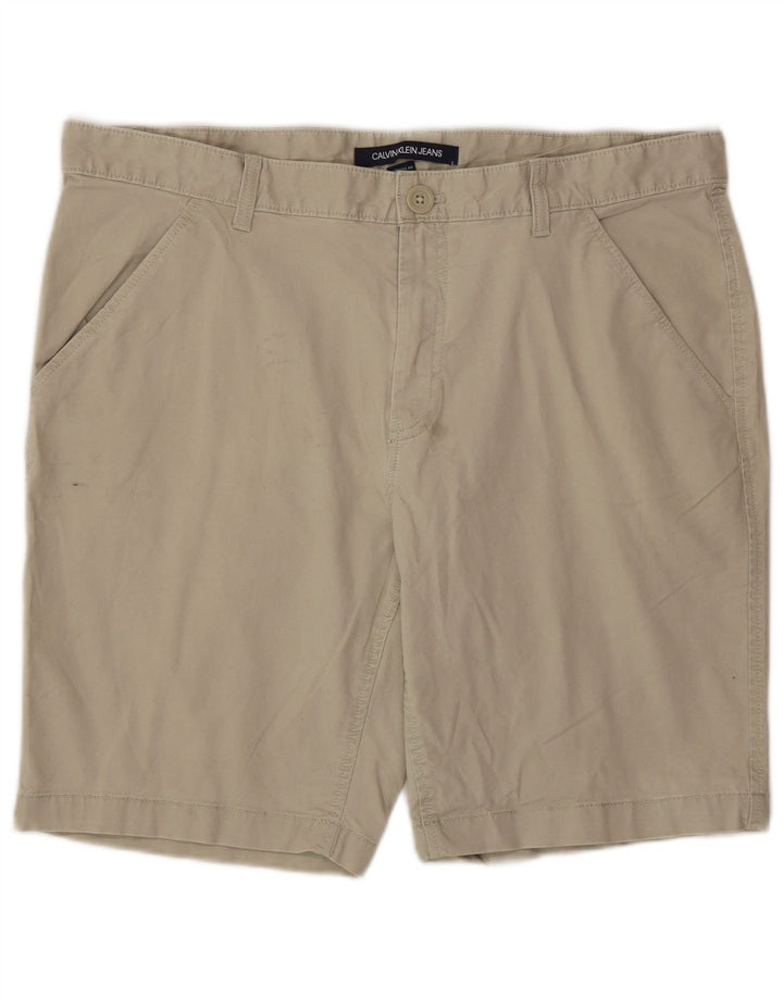 Calvin Klein Short Chino Homme W34 Grand Coton Beige