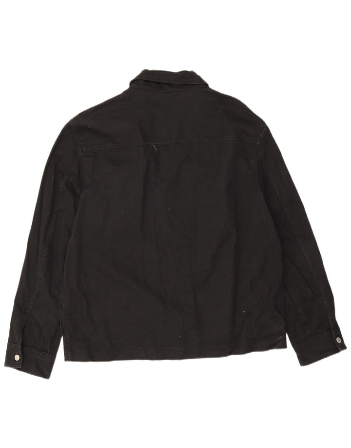 Zara Veste Bomber Homme UK 42 XL Coton Noir