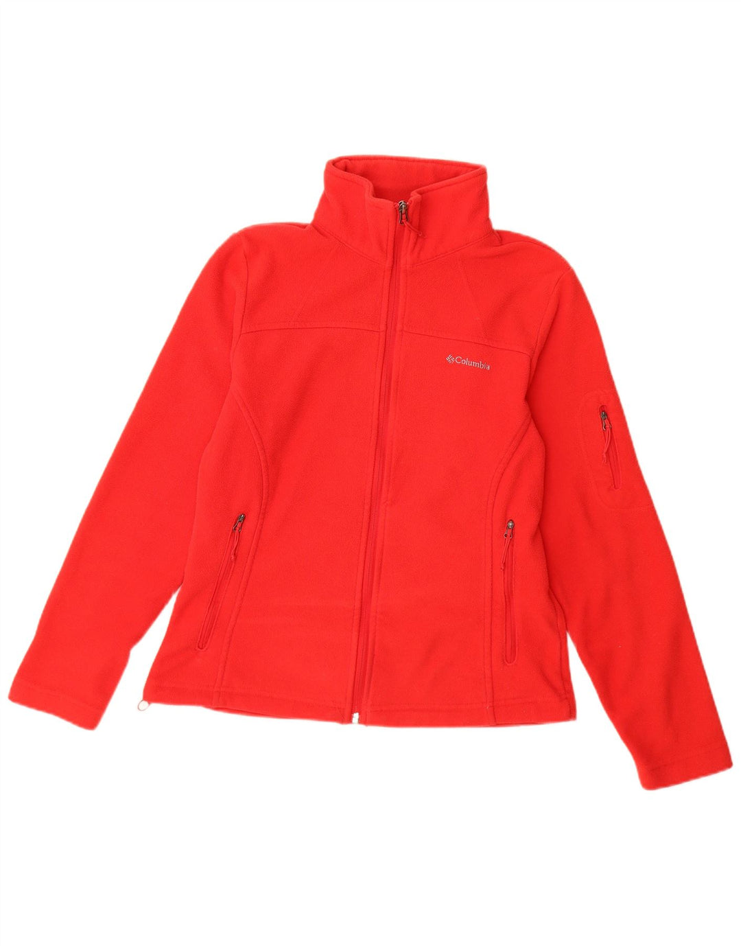 COLUMBIA Veste Polaire Femme UK 12 Rouge Moyen Polyester