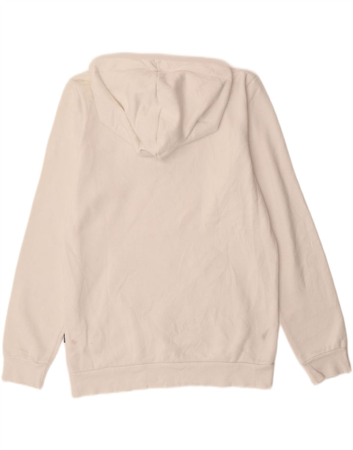 PUMA Mens Graphic Hoodie Jumper Small White Cotton Vintage Puma and Second-Hand Puma from Messina Hembry 
