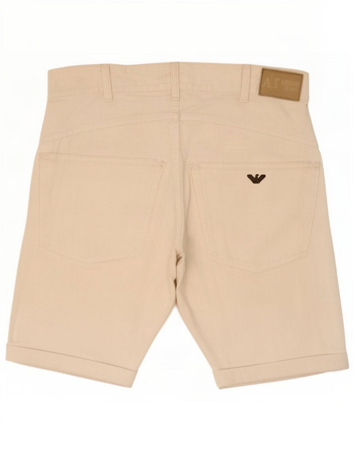 Armani Short en jean Medium W30 Blanc Coton Homme