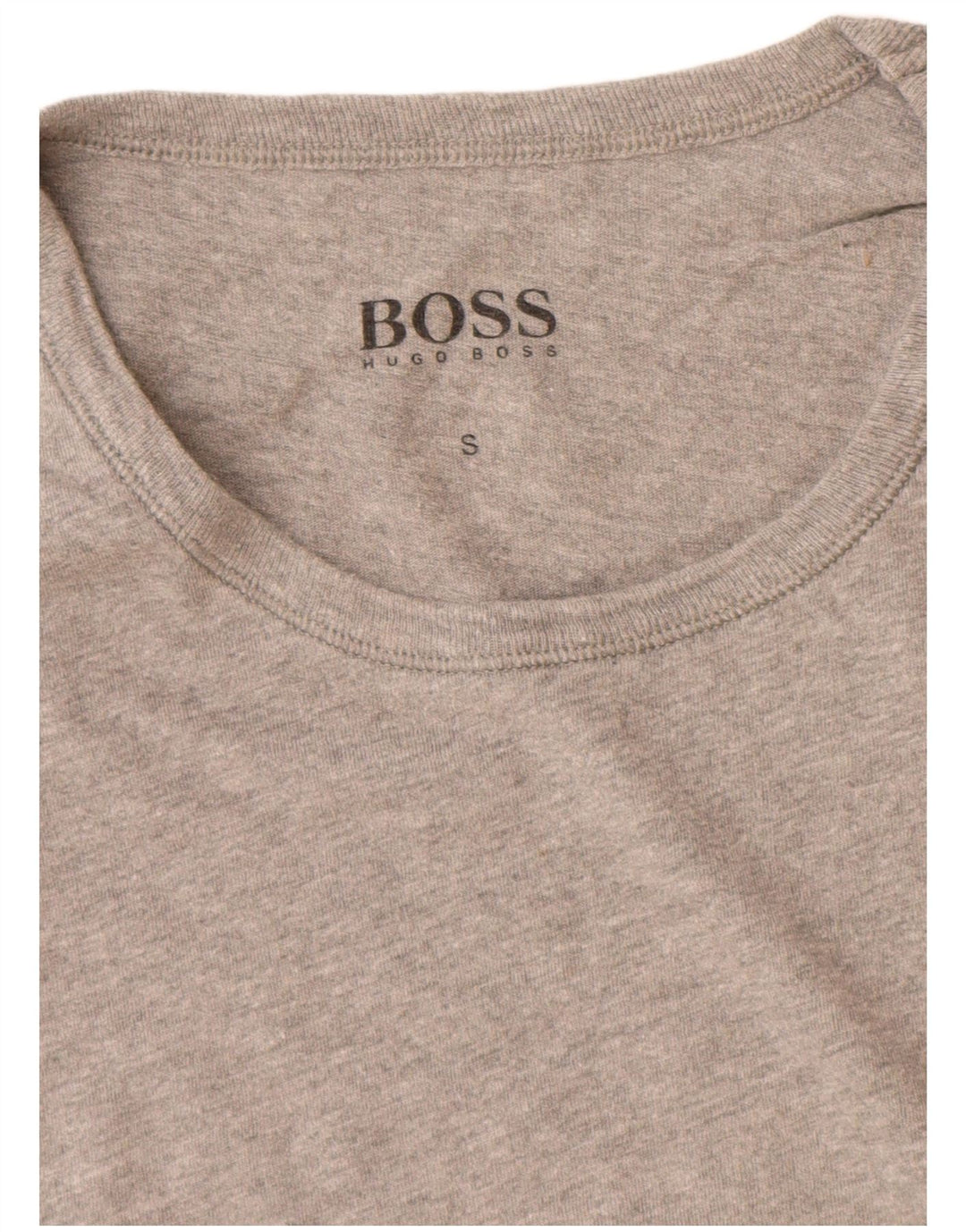 Hugo Boss Homme T-Shirt Top Petit Gris Coton