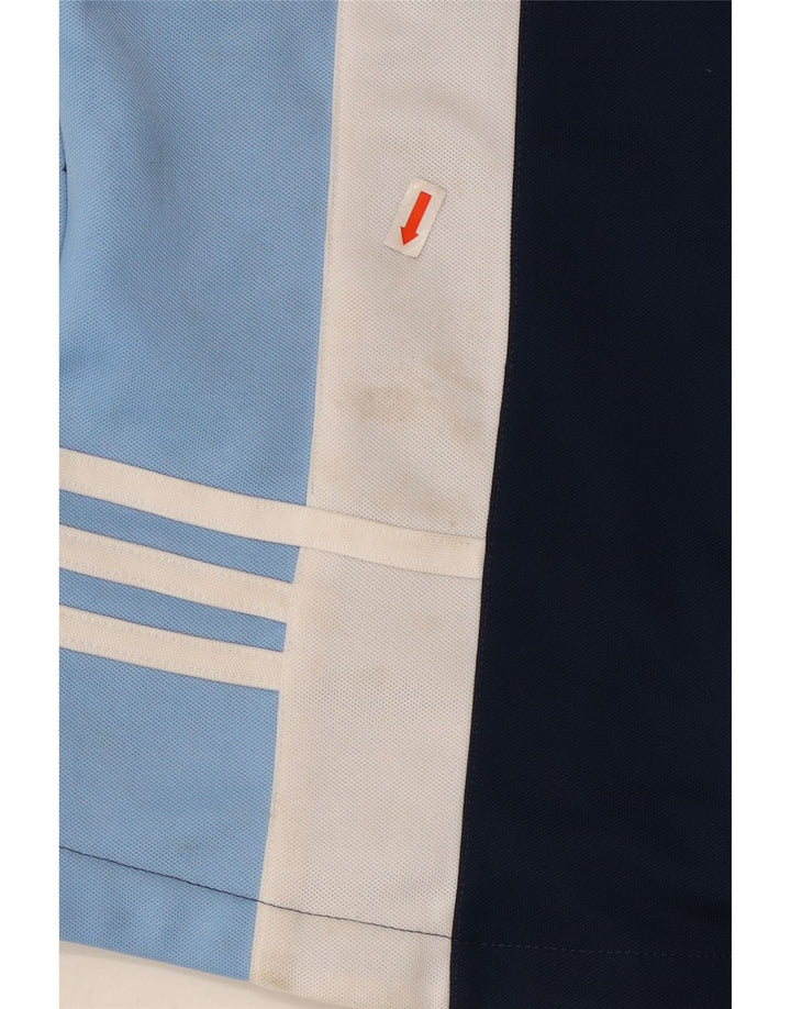 ADIDAS Veste de survêtement pour femme UK 16 Large Bleu marine Colourblock